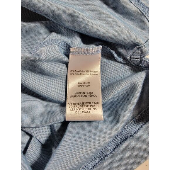 Travis Mathew Light Blue Palm Tree Polo Shirt - XL - Picture 6 of 7